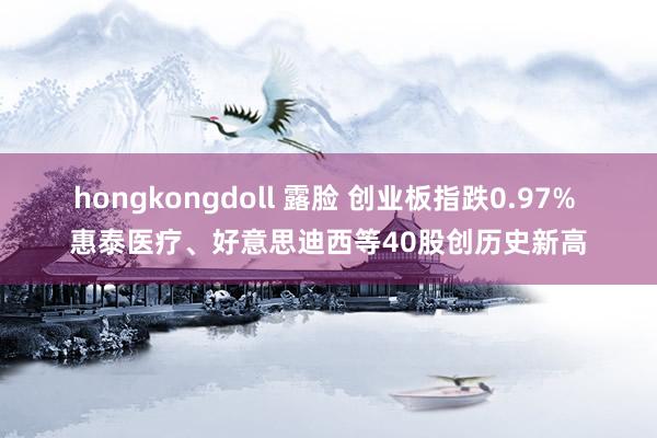 hongkongdoll 露脸 创业板指跌0.97% 惠泰医疗、好意思迪西等40股创历史新高