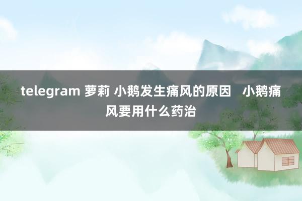 telegram 萝莉 小鹅发生痛风的原因   小鹅痛风要用什么药治