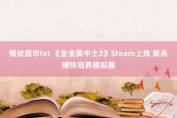 情欲超市txt 《全金属中士2》Steam上线 新兵捕快培养模拟器