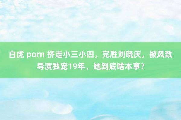 白虎 porn 挤走小三小四，完胜刘晓庆，被风致导演独宠19年，她到底啥本事？