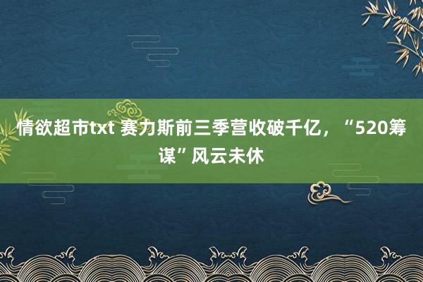 情欲超市txt 赛力斯前三季营收破千亿，“520筹谋”风云未休