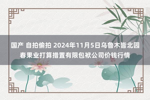 国产 自拍偷拍 2024年11月5日乌鲁木皆北园春果业打算措置有限包袱公司价钱行情